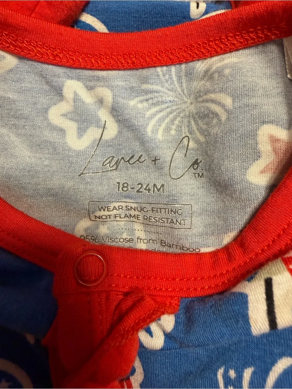 Bamboo Pajama Set 18M 22T - Blue Patriotic, Pink lepoard , Floral